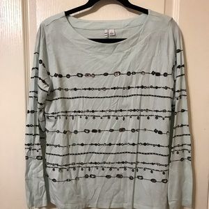 Elle women’s long sleeve with rinestones